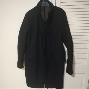 Theory Black Overcoat